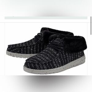 Hey Dude Britt Boucle High Top Comfort Shoes